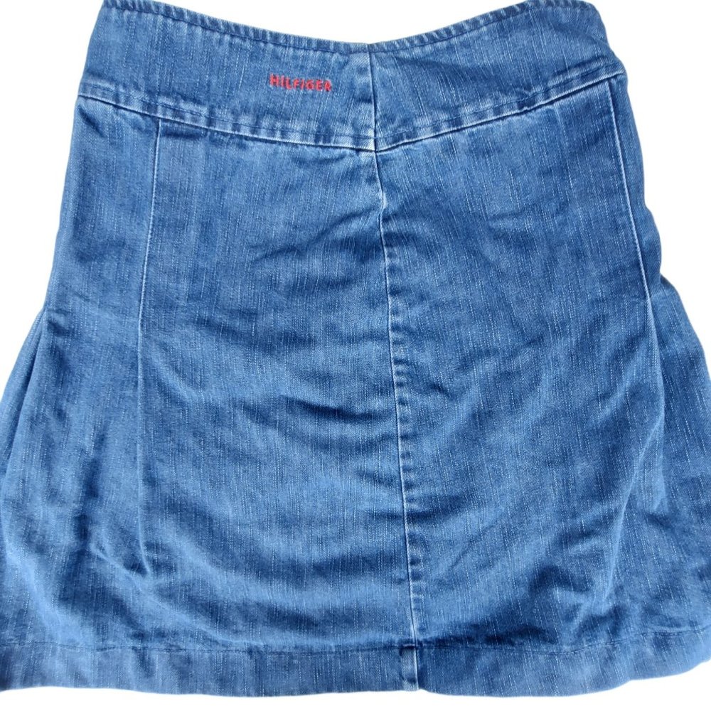 TOMMY HILFIGURE JEAN SKIRT-028072